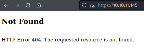 404 error for 10.10.11.145