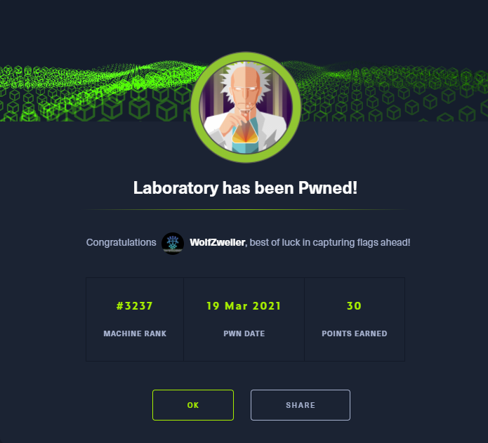 Proof that I had completed this challenge