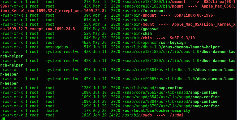 The file docker-security was suspicious