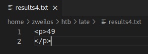 results.txt showing code execution