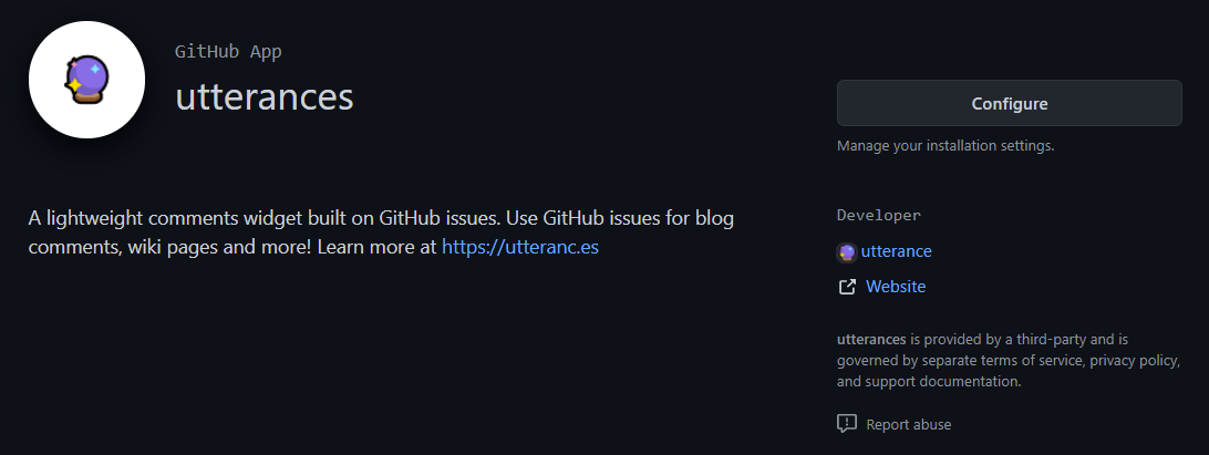 Click the Enable button to integrate the app to your project