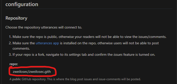 In the repo box type your github username and repository name